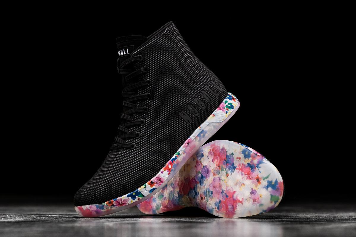 Nobull Superfabric High-Top Women's Trainers Black | Australia (FC0145)